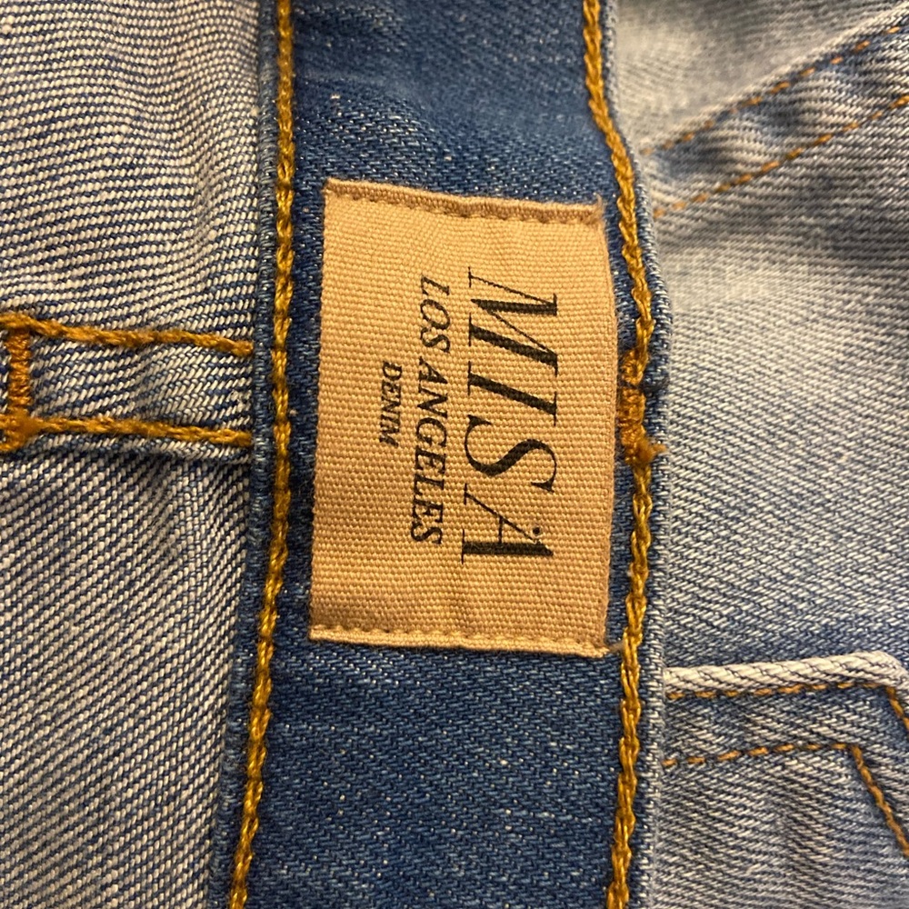 MISA Los Angeles Super Star Asymmetrical Skirt, Size 26 in "Ocean" - Picture 6 of 7